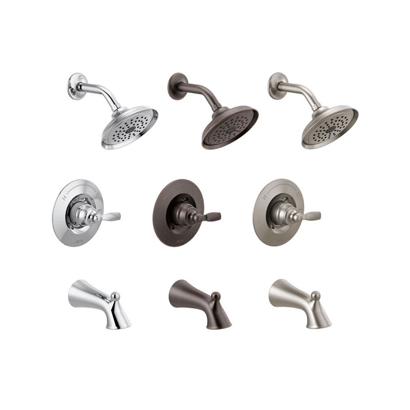 GTS Delta Tub & Shower Faucet Trim Lever Handle Cp Woodhurst